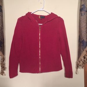 Jones New York. PP. Raspberry hoodie sweater